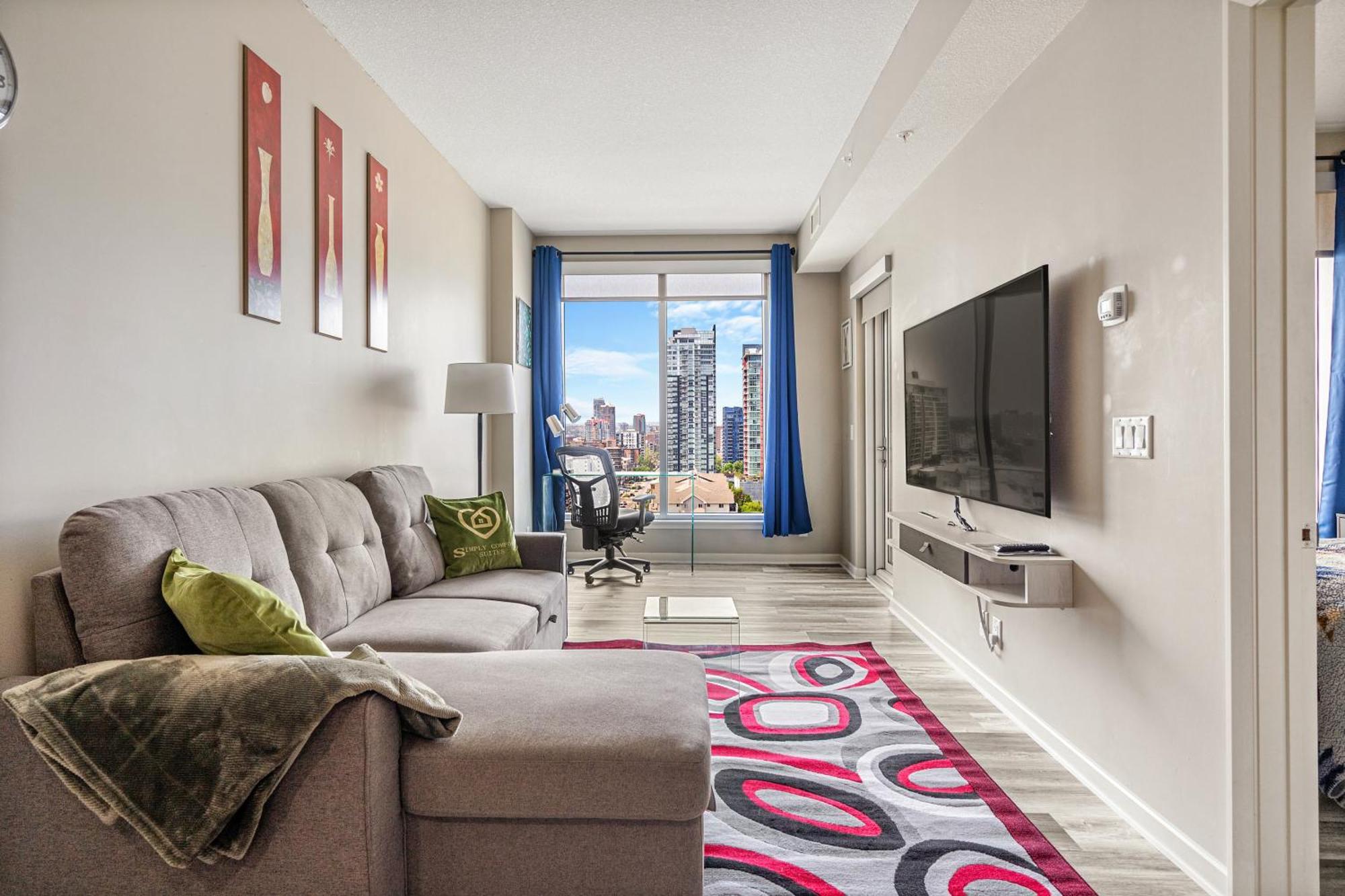 City Centre Retreat - 1Br Condo With Desk YYC Eksteriør bilde